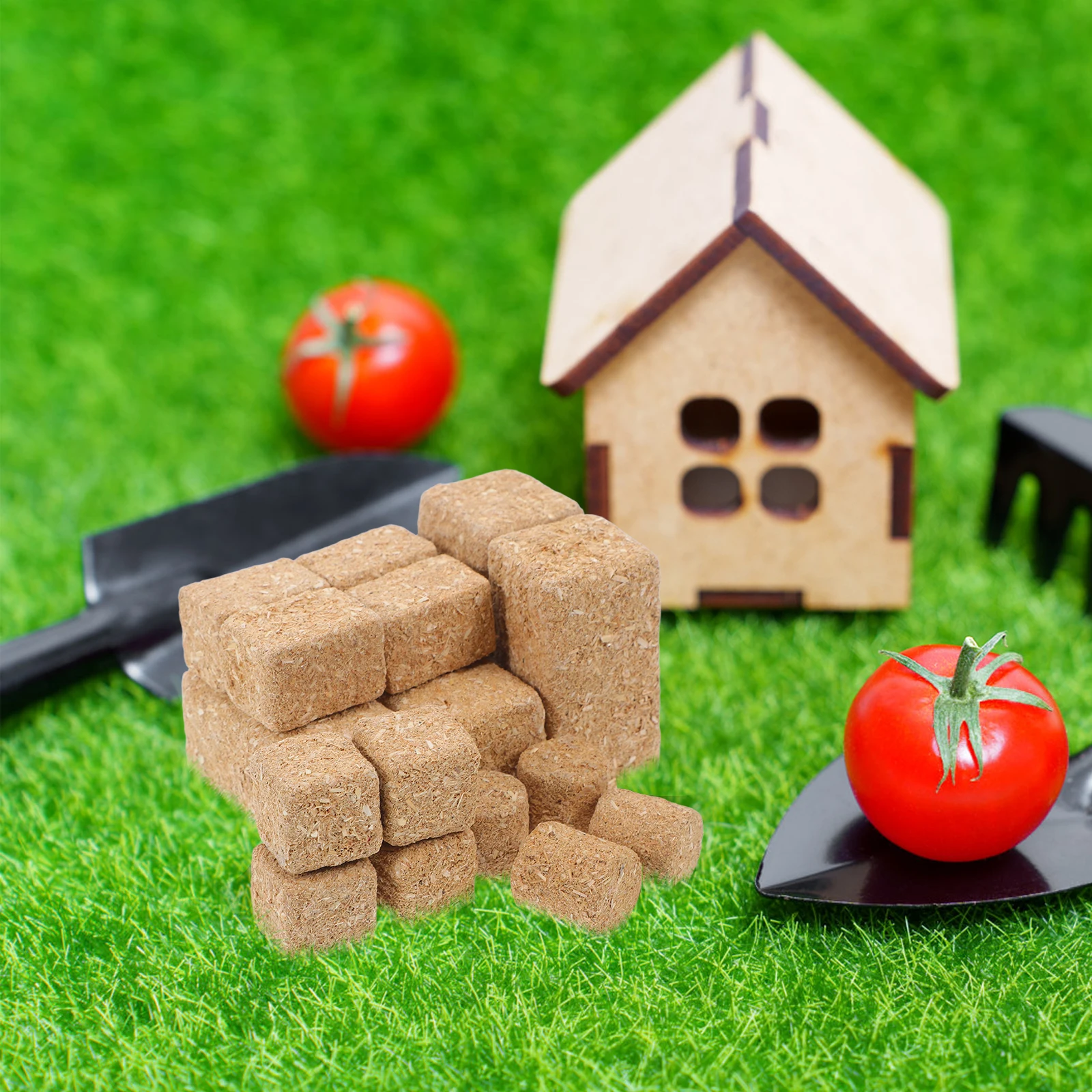 

4 set Mini Hay Decoration Realistic Faux Hay Bales For Farm Scene Diorama Tiny Straw Bundles Dollhouse Accessories