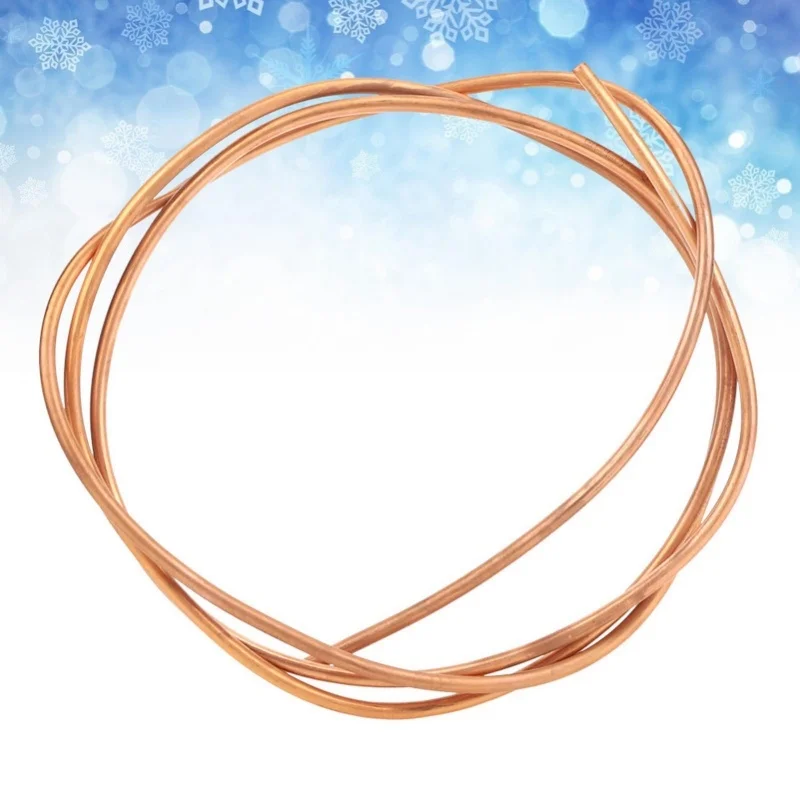 

2 м C1100 T2 медная трубка с мягкой катушкой для кондиционера, холодильника, наружный диаметр 6 мм/ID 5 мм