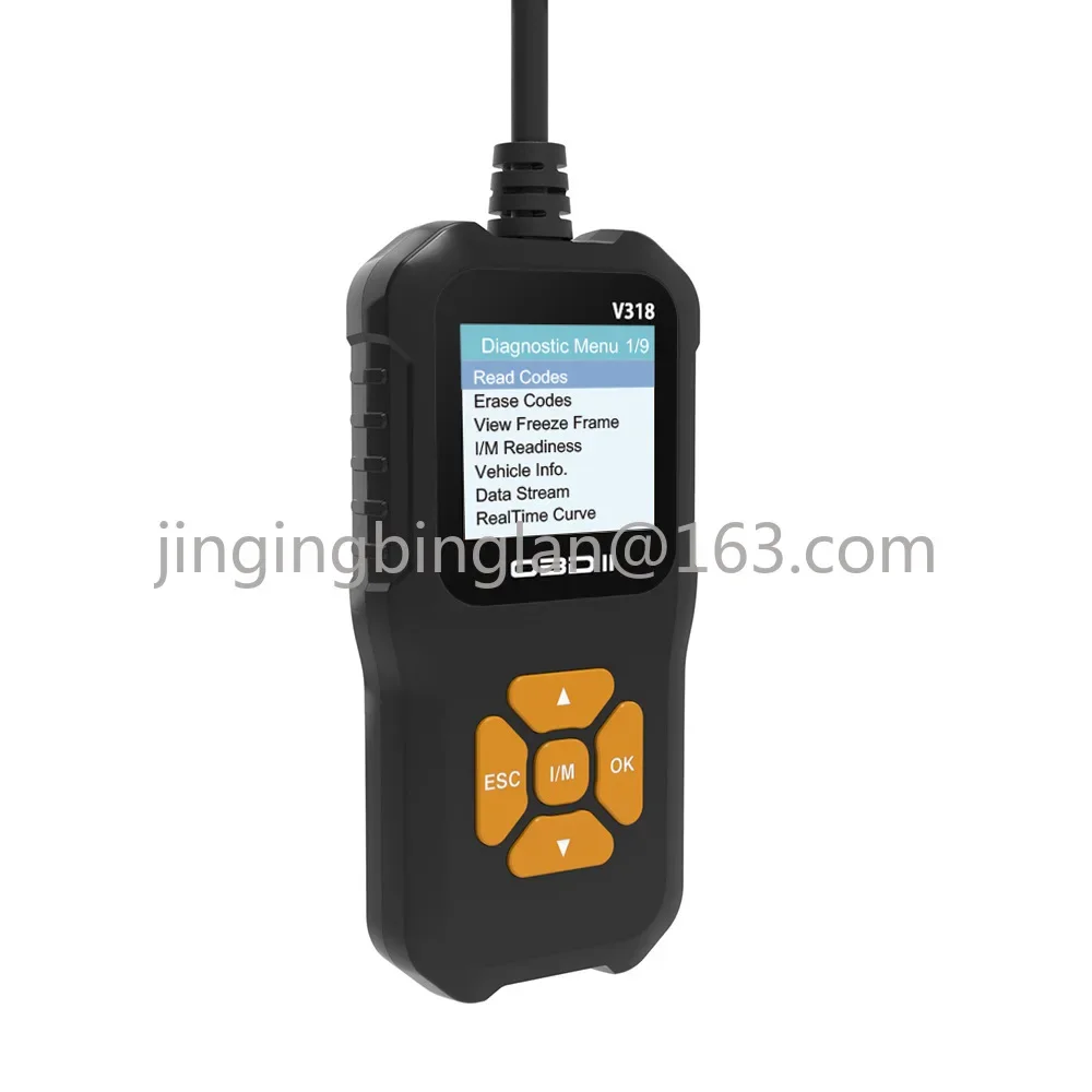 Cross-border hot sale V318 OBD2 Scanner color screen supports 10 languages, car fault diagnosis instrument