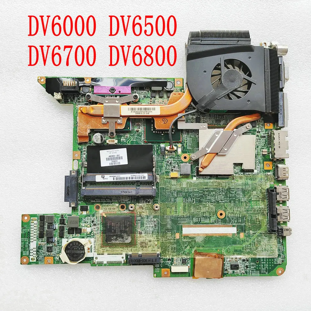 

For HP Pavilion DV6000 DV6500 DV6700 DV6800 Laptop Motherboard CPU + Heatsink = 449902-001 459565-001 459564-001 449903-001