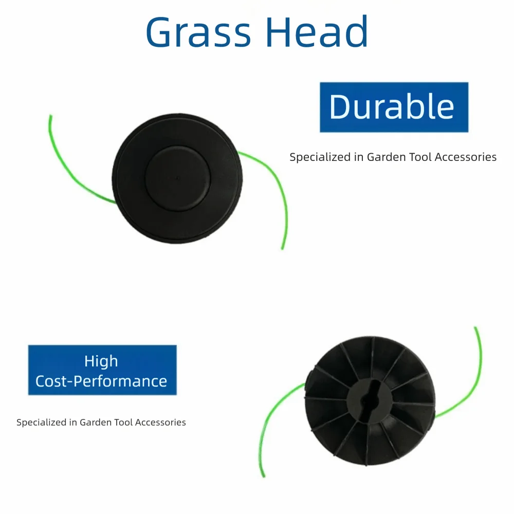 Lightweight Design Trimmer Head Heavy Duty Robust Construction Mower Head Easy Installation Nylon/Metal Brush Cutter Attachment