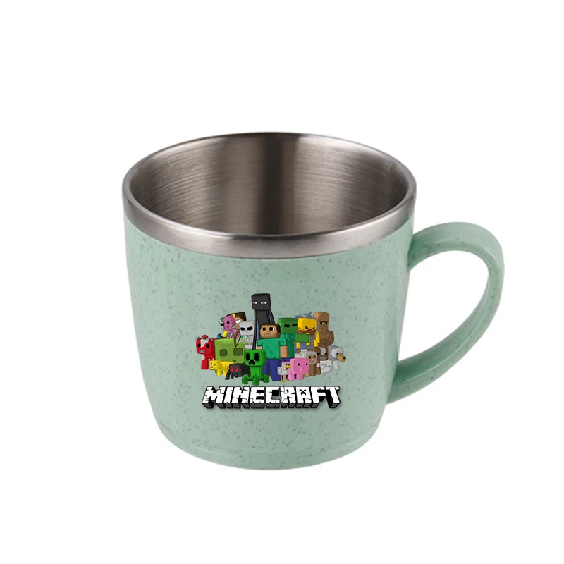 كوب ماء من الفولاذ المقاوم للصدأ للأولاد من Game Theme، ليس من السهل تشويهها، زجاجة مياه، أكواب حليب، زجاجة شرب مقاومة للحرارة