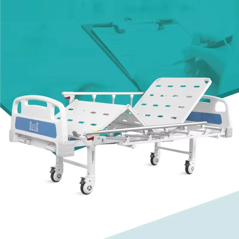 

A2k Factory Aluminum Alloy Side Rail 2 Function Foldable Patient Nursing Hospital Beds Price