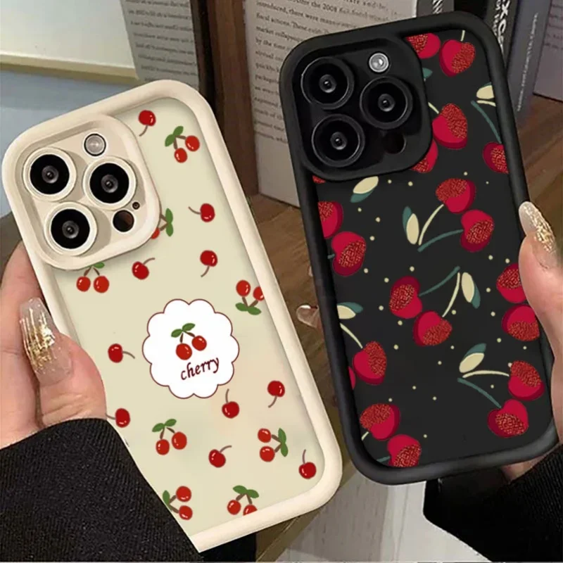 Red Cherry Soft Phone Case For Huawei Magic 6 7 8 PRO 7 Lite P30 P40 P50 Pro Mate 20 30 40 50 Pro Lite Play 60 Plus Casing - view 2