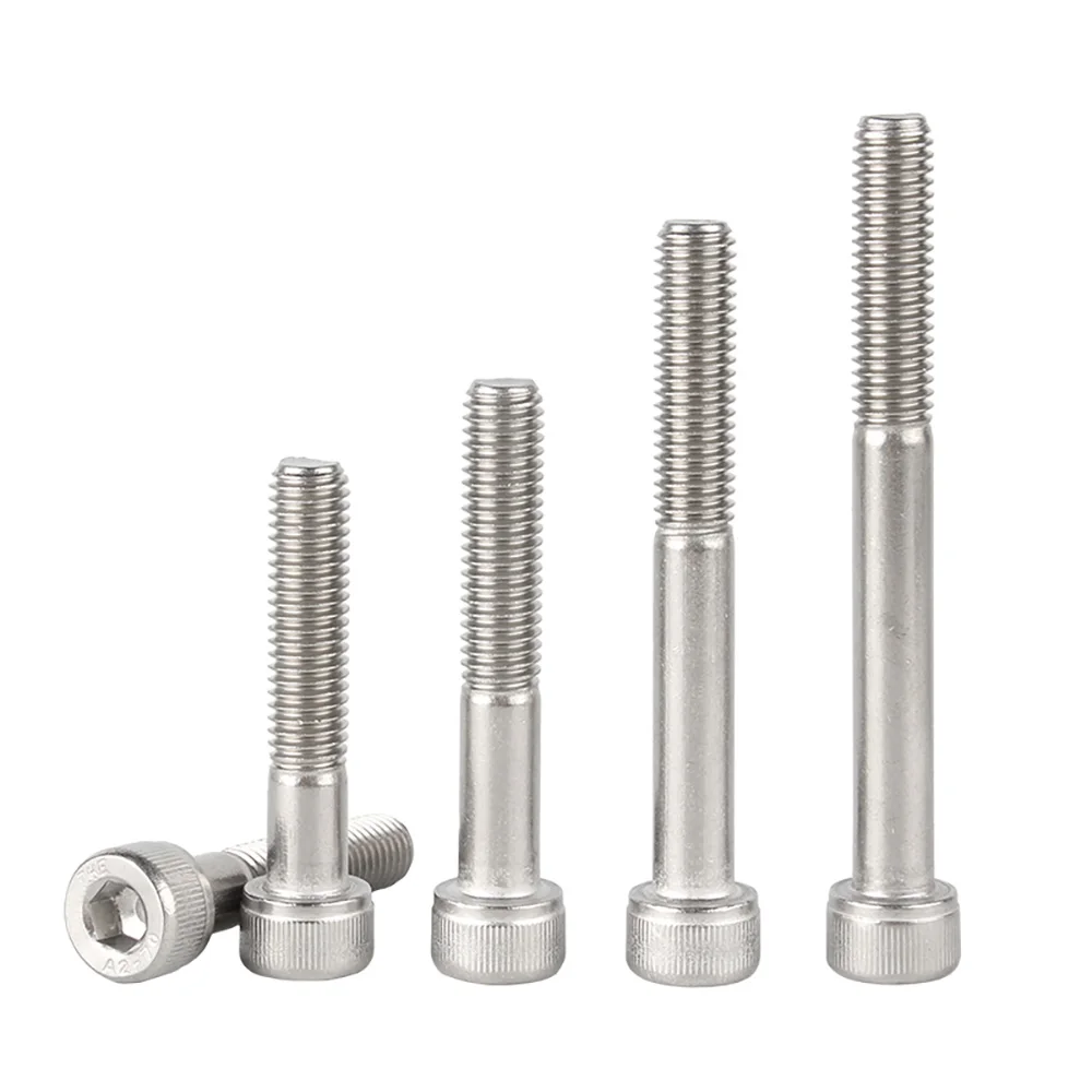 

5/3/2/1pcs A4-316 Stainless Steel Half Tooth Allen Screw M5 M6M8 M10 M12 Hexagon Socket Head Cap Partially Thread Bolt L30-150mm