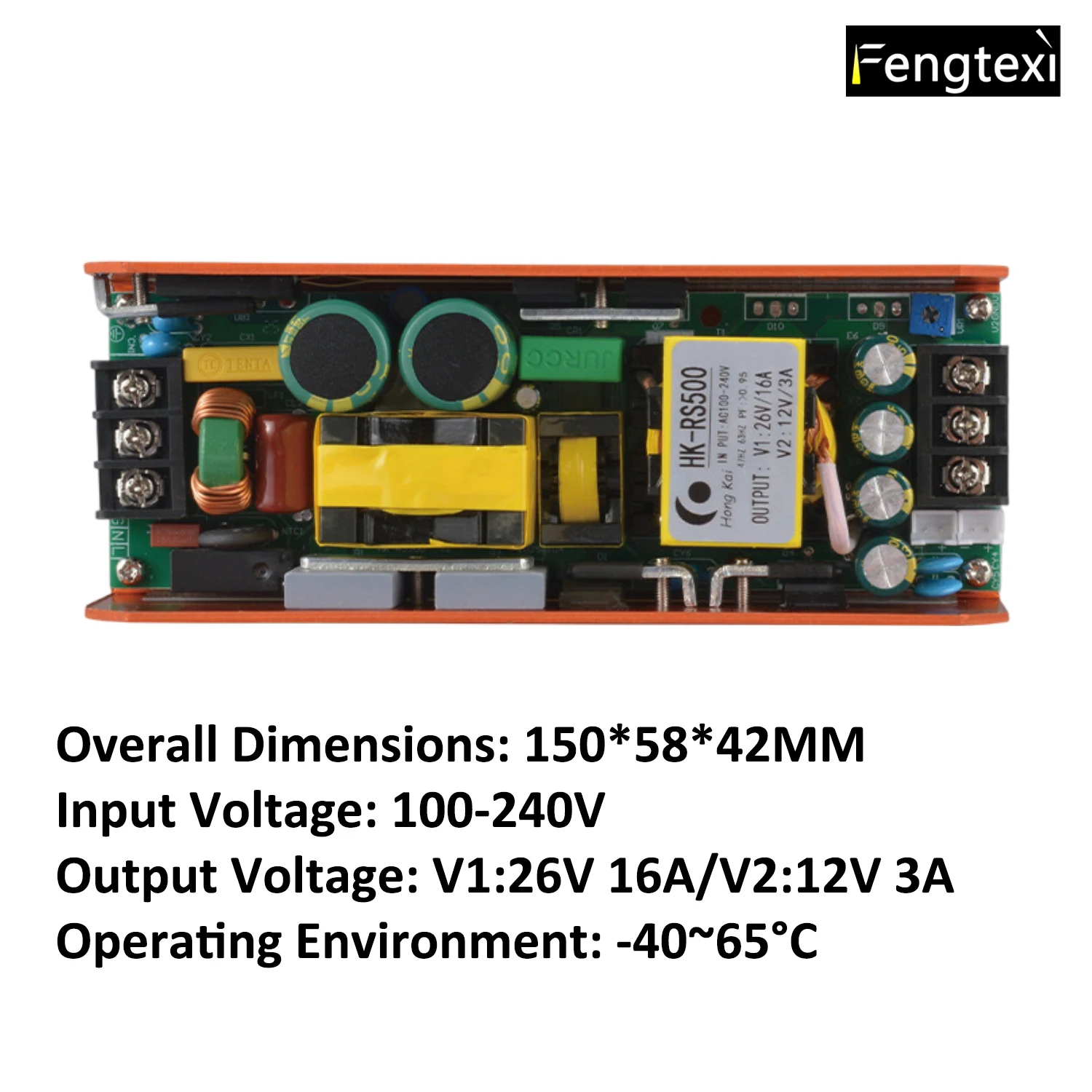 

New RS500W 26V 12V Embedded Switching Power Supply for Stage Beam Light Main Power Supply