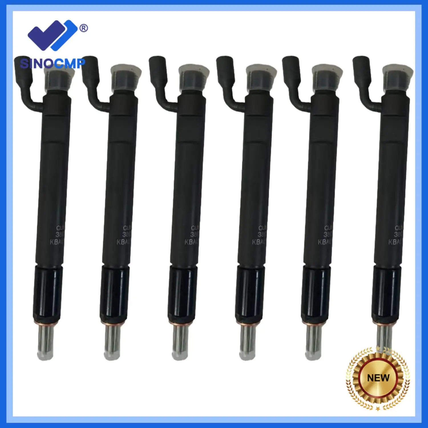 

6 шт. топливные форсунки 3919605 KBAL105P62 для двигателя Cummins 6CT C240 6CTA8.3-G, детали экскаватора