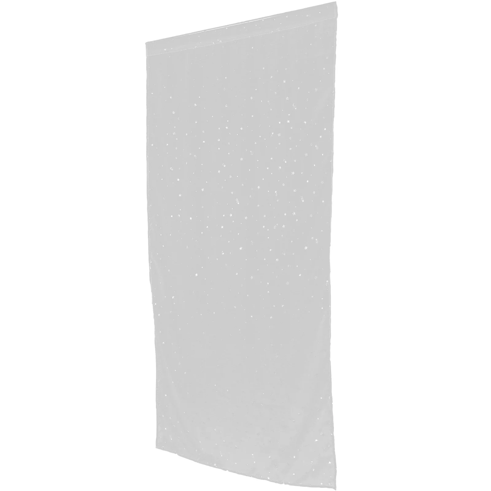 Przezroczyste zasłony z motywem gwiazd, dekoracja okienna, białe, 100x200cm, romantyczne, brokatowe, przezroczyste zasłony okienne, do sypialni.