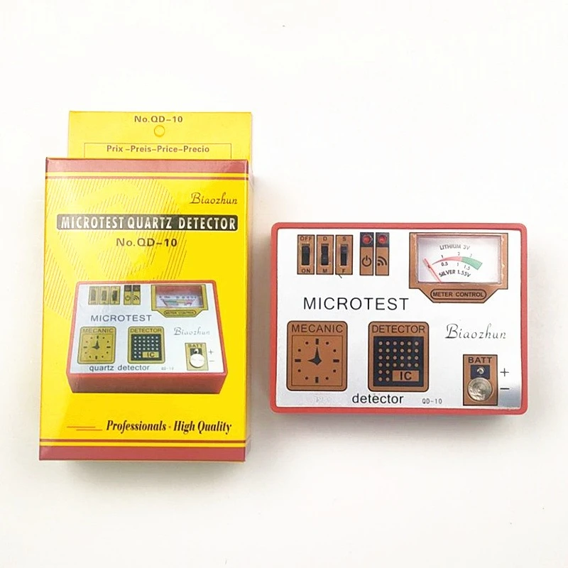 QD-10 Watch Battery Measurement Meter Button Battery Measurement Movement Detector Demagnetizer 3-in-1