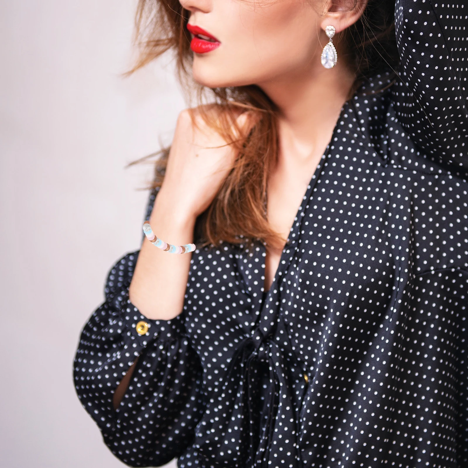 

100pcs Teething Silicone Beads Bulk Colored Round Smooth DIY Crafts Bracelets Making Baby Molar Jewelry Garland Decor