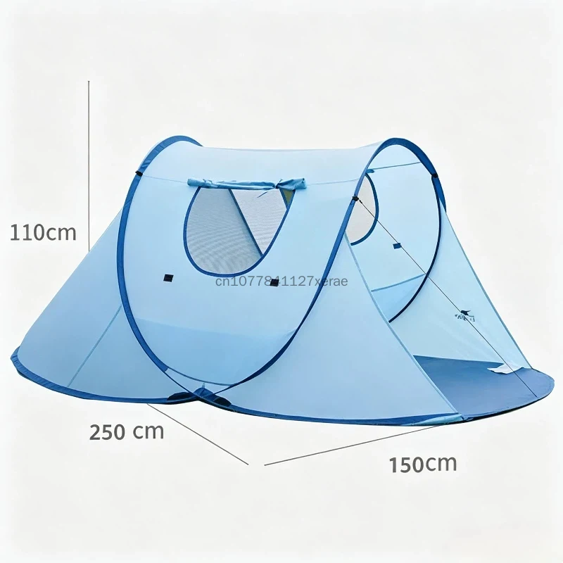 Outdoor Fully Automatic Instant Pop Up Tent No Assembly Needed Portable Folding Thickened Mosquito Resistant Waterproof Shelter view 5