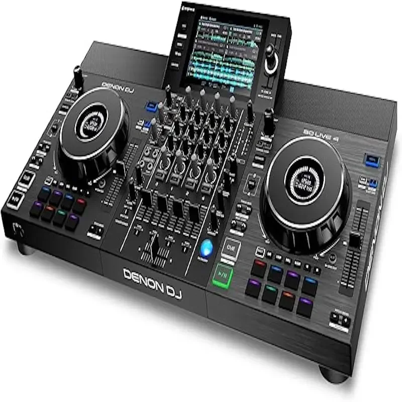 

СОВЕРШЕННО НОВЫЙ автономный DJ-контроллер Denon DJ SC LIVE 4, разделение с 4 деками, потоковая передача Wi-Fi, встроенными динамиками, Serat