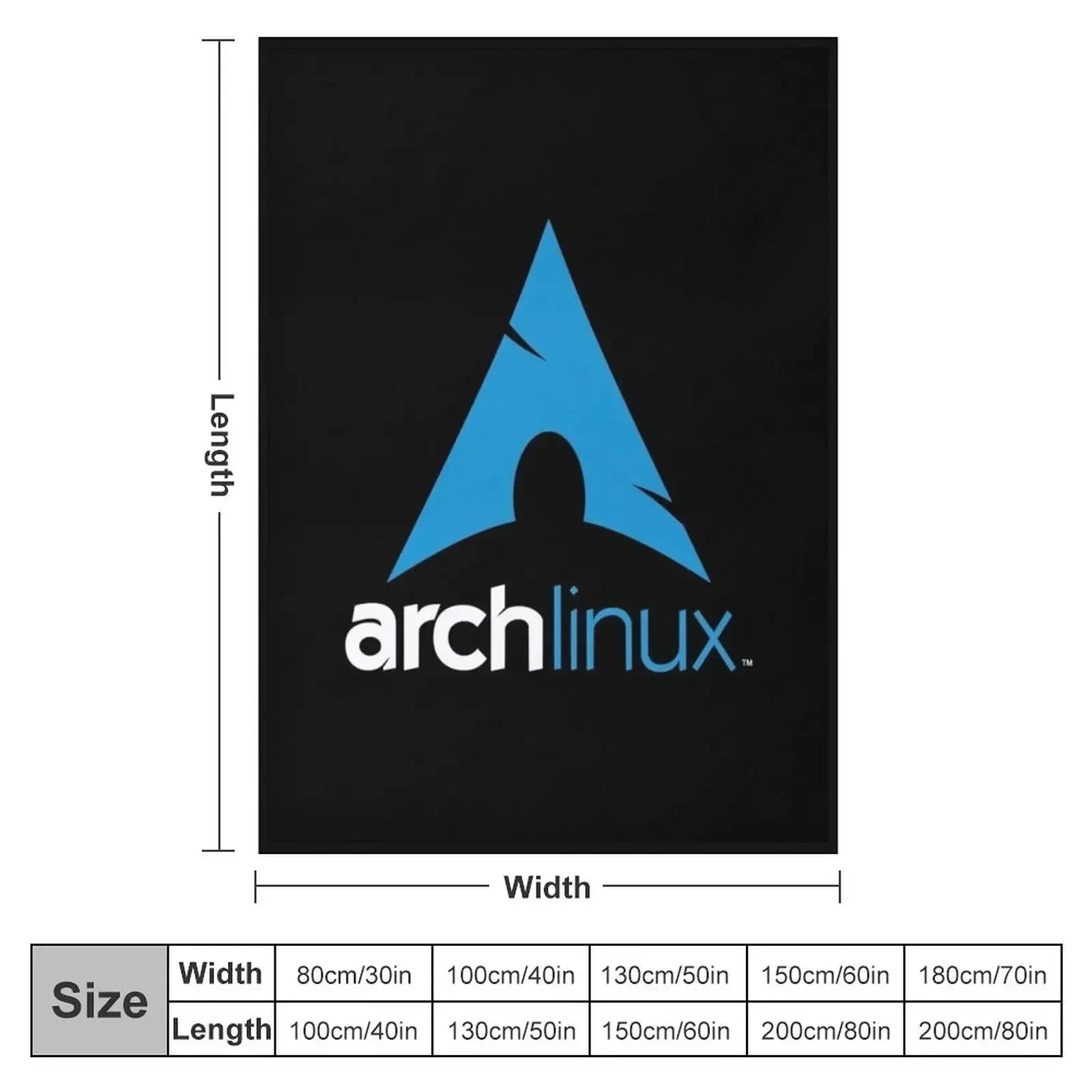 arch linux Throw Blanket funny gift Extra Large Throw christmas gifts Camping Designers Blankets For Baby Blankets