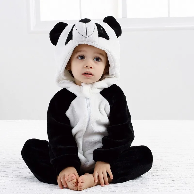 

Newborn Baby Girl Boy Flannel Romper Kigurumi Costume Pyjamas Infant Jumpsuit Ropa Bebe Autumn Winter Bodysuit Baby Clothes6M-2Y