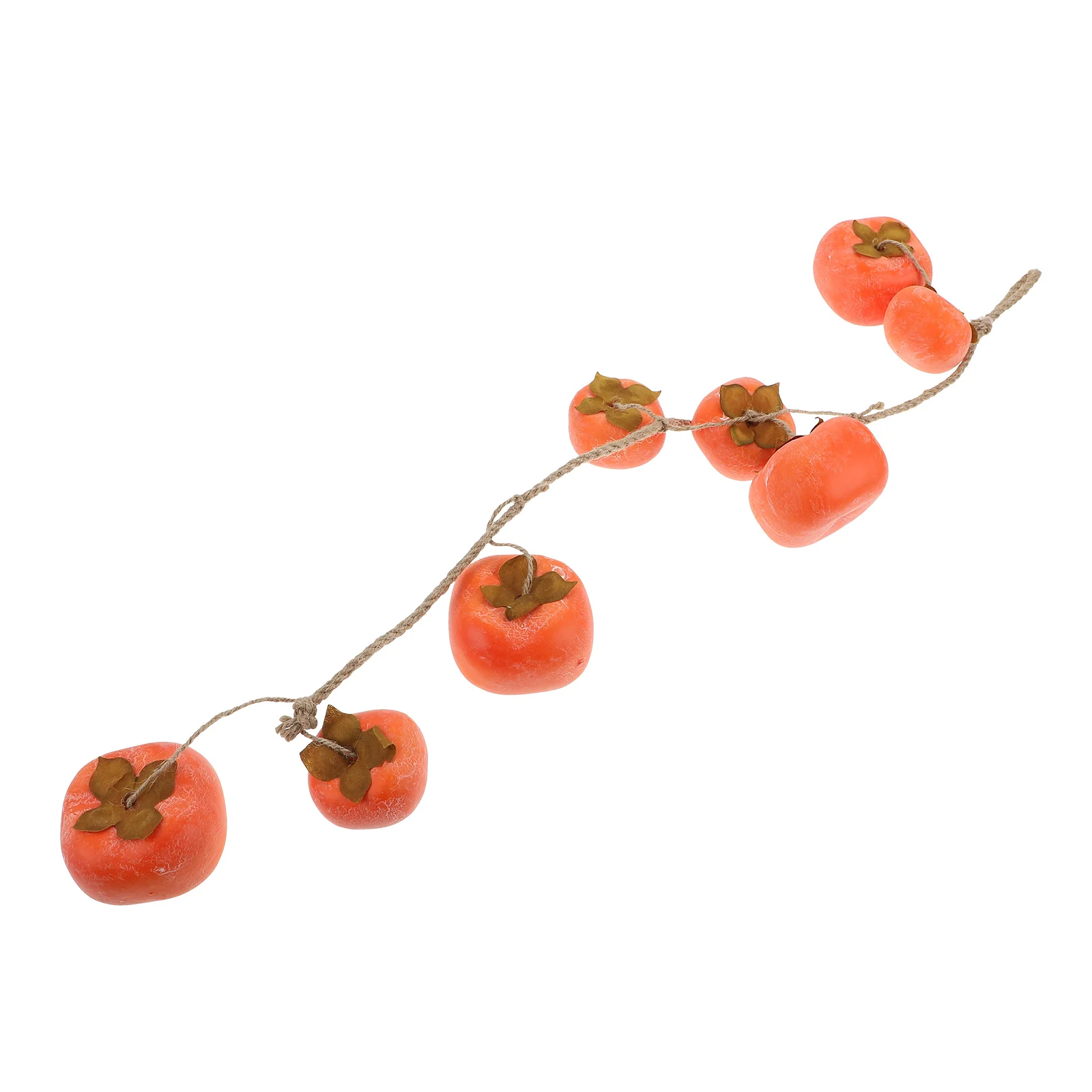 Simulation Persimmon Lifelike Decorative Plant Vegetable Home Pendant Living Room Silk Cloth Fake