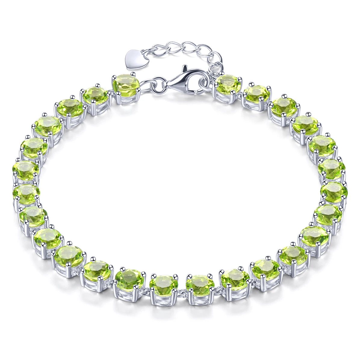 

Real Original Silver Bracelet for Women 925 Original Natural Sky Blue Topaz Peridot Garnet Citrine Bracelet for Women