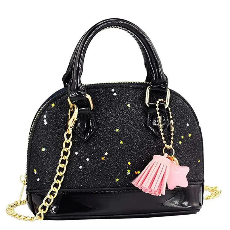 ASDS-Princess Sequins Handbags para meninas, Mini Satchel, Crossbody Bag para criança, Kids Gifts