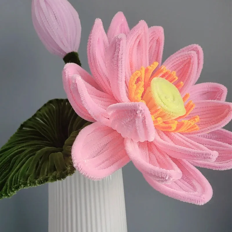 Hot Sale Twisting Stick Giant Lotus Material Bag Handmade Diy Sunflower Rose Stamen Bouquet Encrypted Hairy Root Creative Gifts