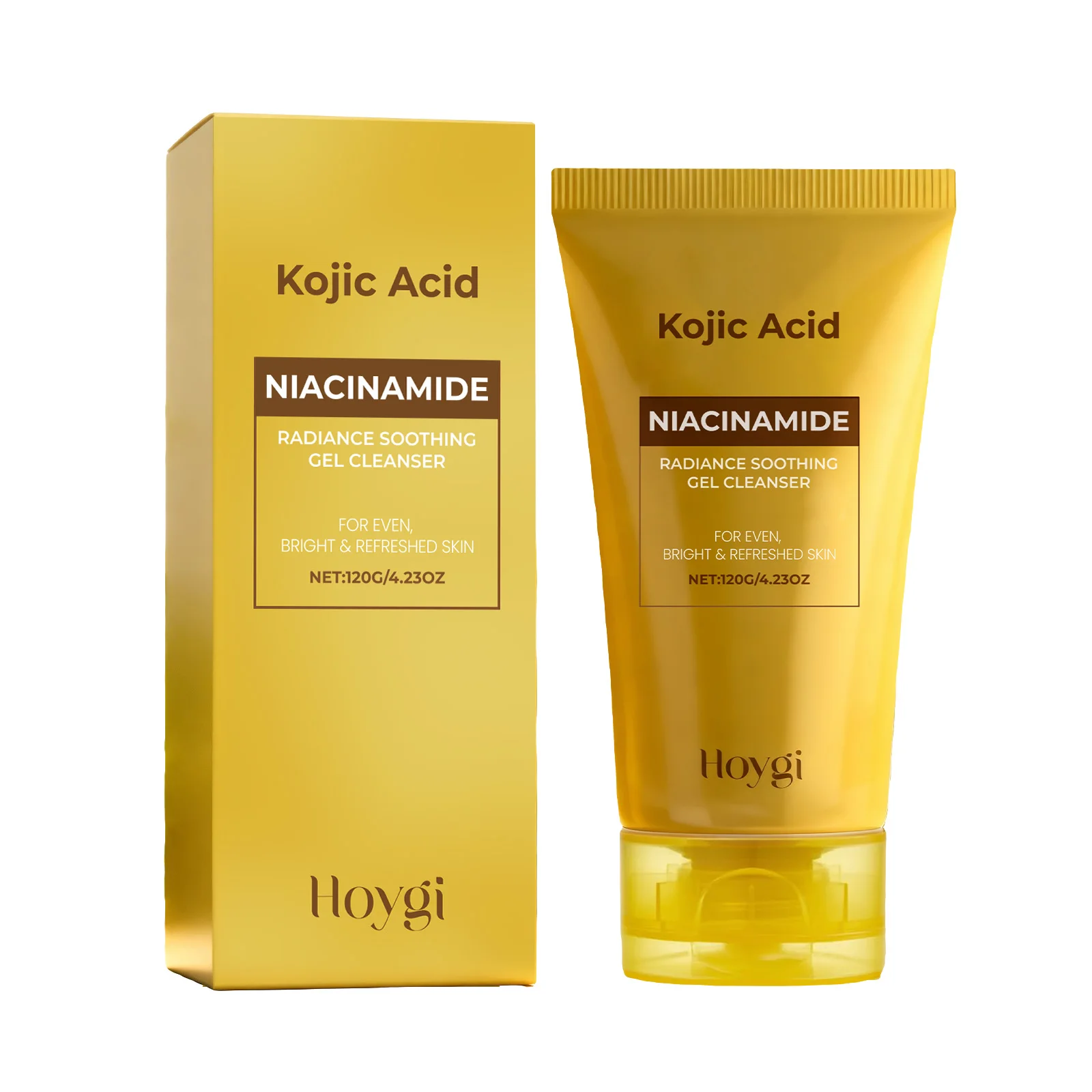 Kojic Acid Facial Cleanser for Brightening Dark Spot Balancing Skin Tone Soothing Deep Pore Cleansing Niacinamide Face Wash Foam