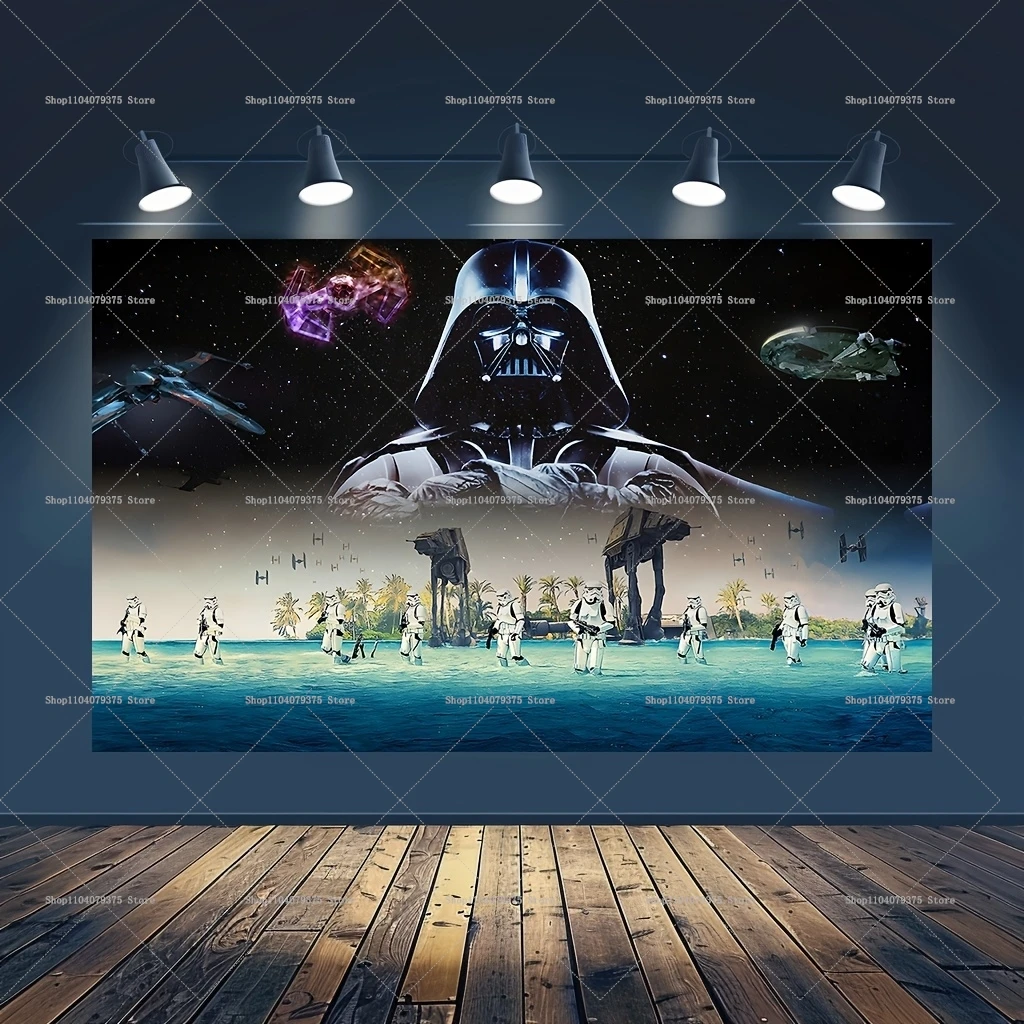 Disney Star Wars Achtergrond Banner Verjaardagsfeestje Decoratie Kinderen Foto Achtergrond Baby Douche Decoratie Photo Booth