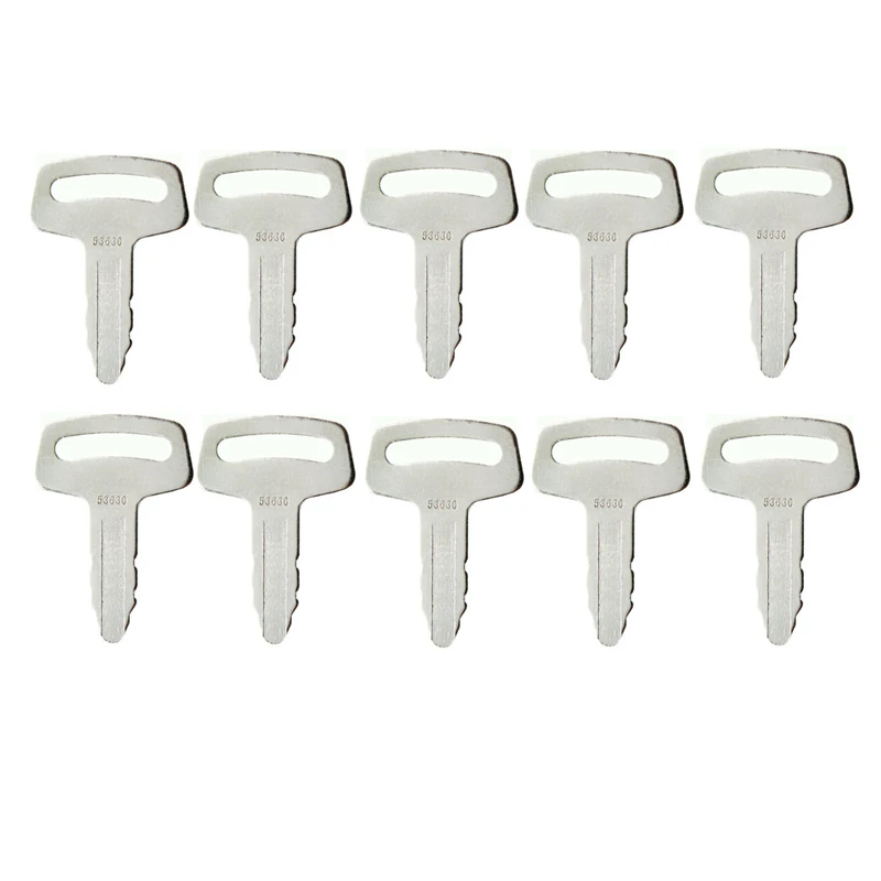 

10 Pcs 53630 Ignition Key For Kubota Thomas Wheel Loader Excavator Thomas Skid Steer Model RC101-53630 Free Shipping