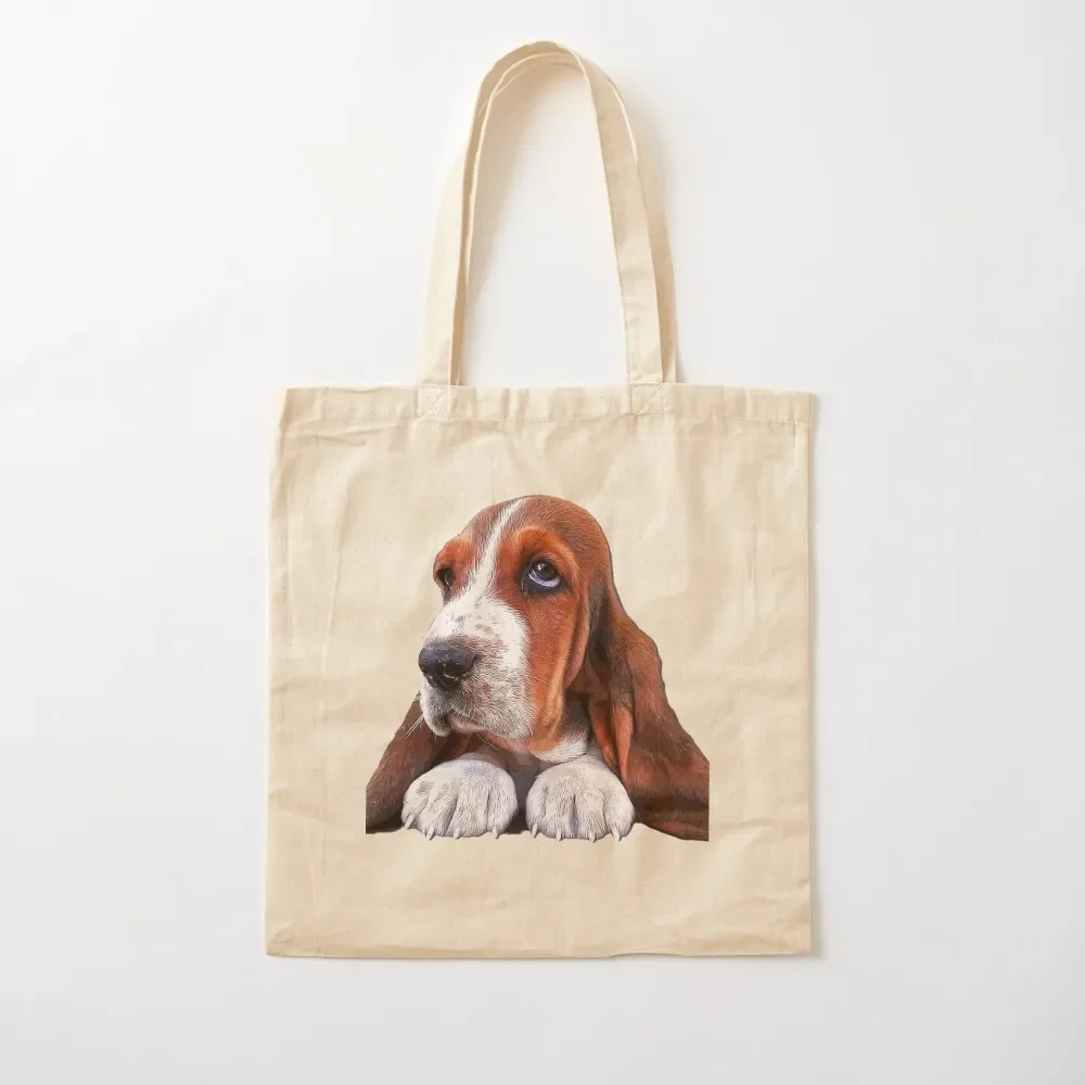 

Basset Hound Puppy Dog Tote Bag tote bag Reusable bags Women's tote bag