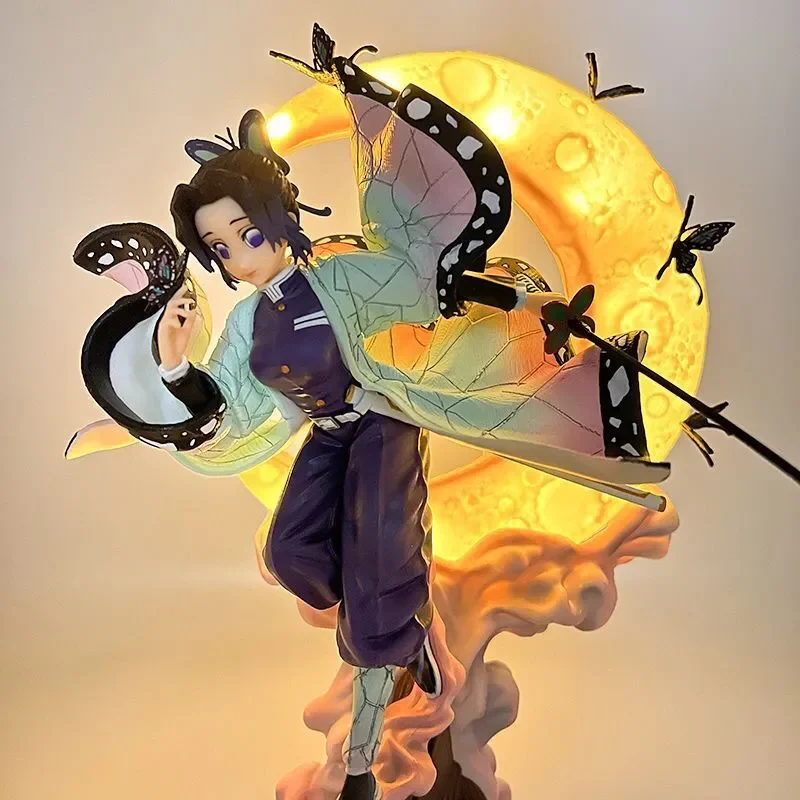 

Luminous Version 28cm Kochou Shinobu Figure Demon Slayer: Kimetsu No Yaiba Scene Figurine Model Model Ornament replica version