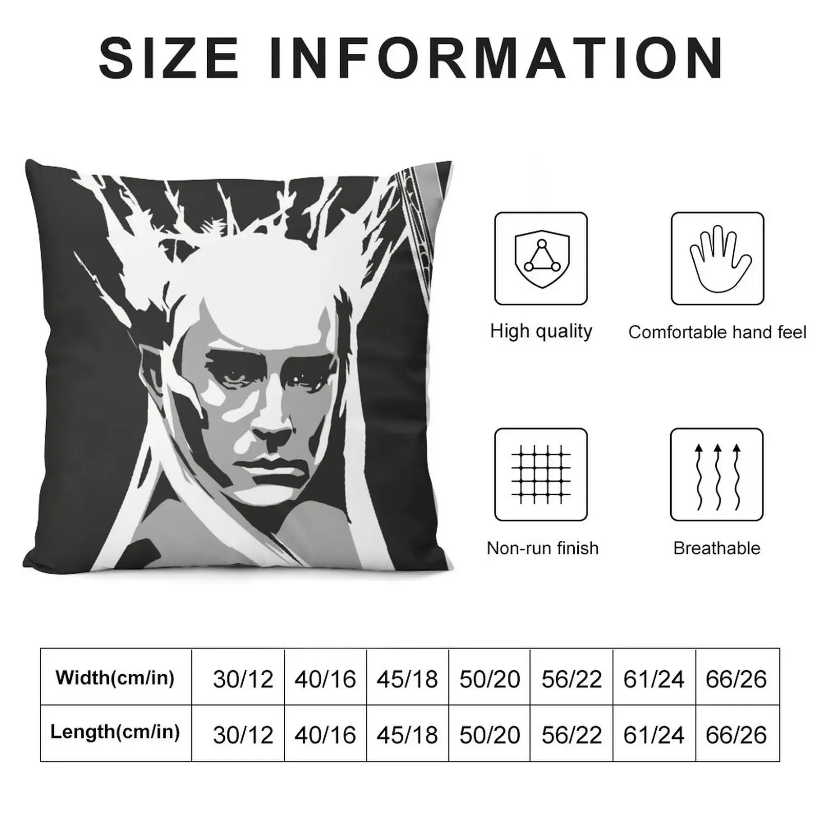 Thranduil vector illustration Throw Pillow Pillowcases Bed Cushions Cushions Cover Sofa Cushions pillow