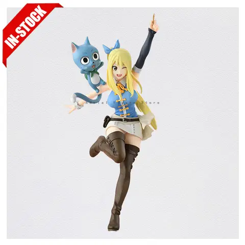 Original Genuine Model BellFine 23cm 1/8 Lucy Heartfilia Wink Figure Anime Figurine Collections Toys Gifts Wholesale for Kids