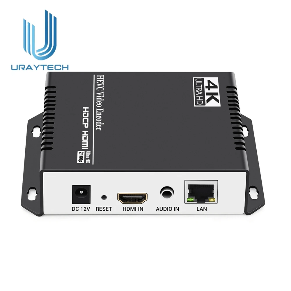 URayTech 4K H.265 HD HDMI Video Streaming Encoder HDMI to IP Encoder with SRT RTMP UDP HTTP RTSP HLS Multicast Protocols
