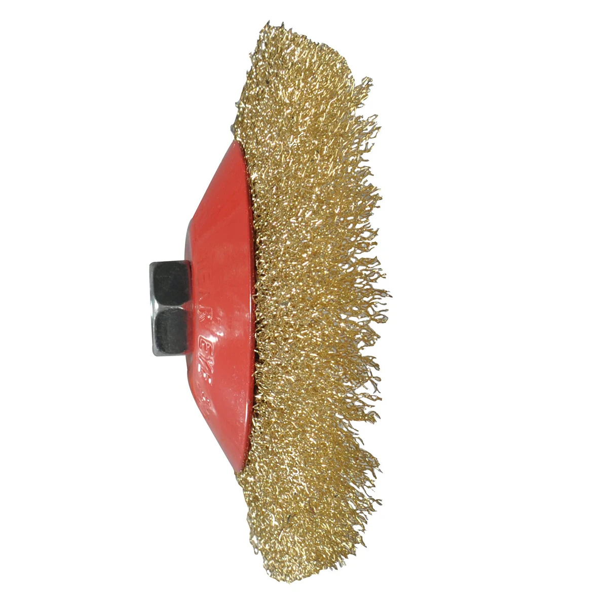 1 قطعة سلك شطبة فرشاة الروتاري الصلب النحاس مطلي فرشاة سلك عجلات M14 الموضوع ل زاوية طاحونة إزالة الصدأ تنظيف أداة