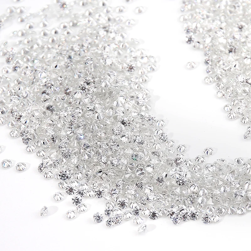 Rundschliff 0,7–2,9 mm 1 Karat Rolle Moissanit D Farbe VVS1 Kleiner Nahkampf-Lieferant mit losem Edelstein – Detail 10