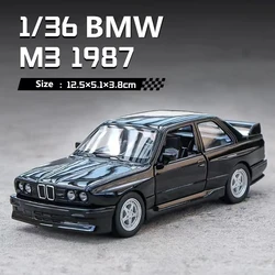 1:36 Porsche 911 Turbo 1987 BMW M3 E30 Audi Quattro Metal Toy Alloy Car Diecasts & Toy Vehicles Car Model Model Car For Children