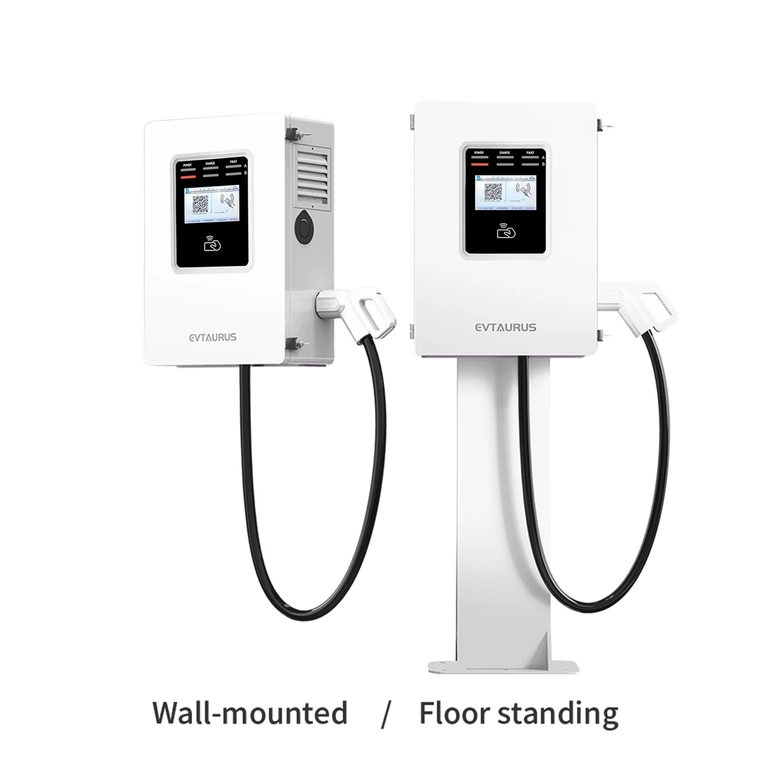 EVTAURUS JT40-A New 30 KW Smart DC RFID CCS2 Level 3 EV Fast Charger OCPP1.6 Wall-Mounted Charging Station 380V Input