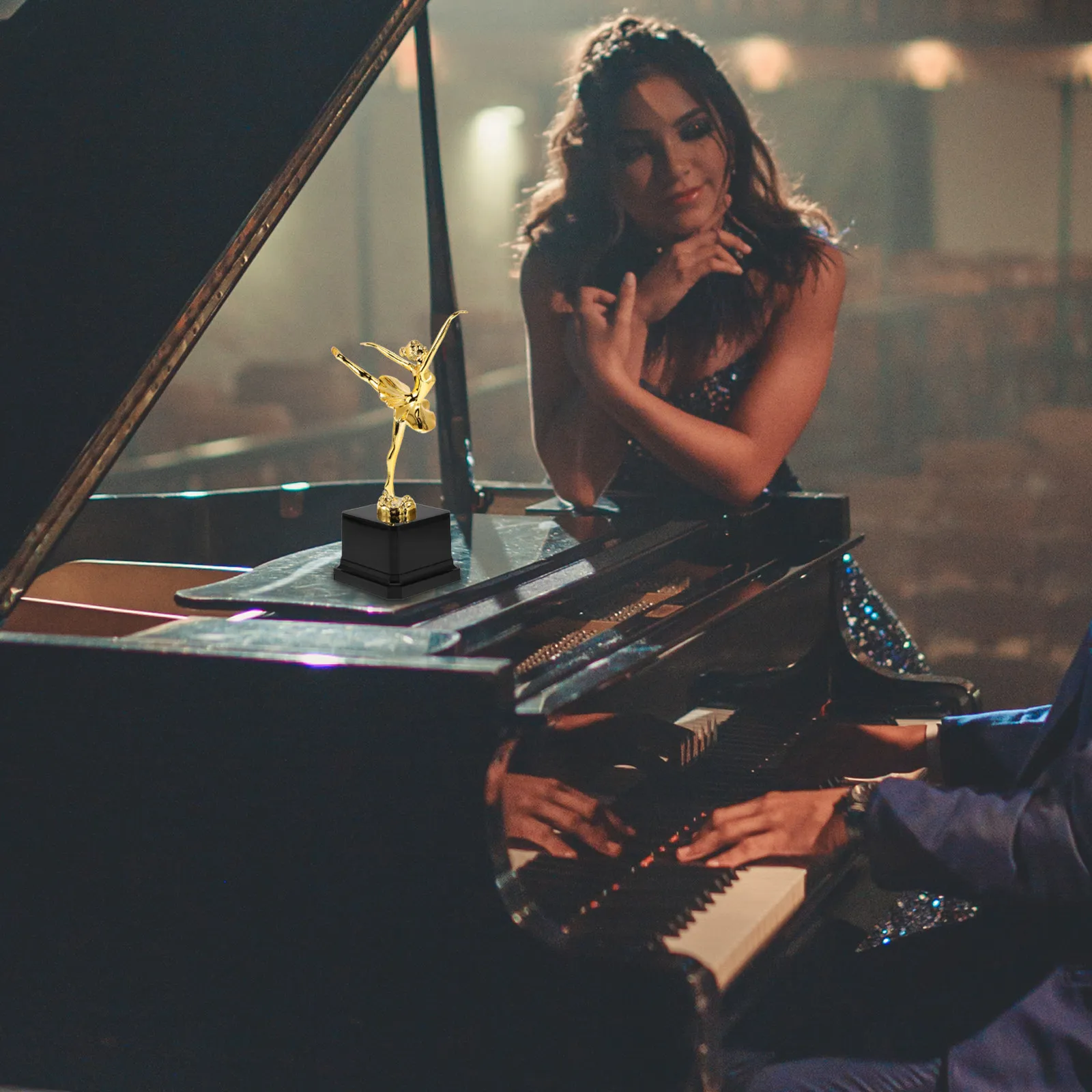 

Пластиковый балетный кубок-трофей с золотым покрытием для спортивных игр, награды для победителей талант-шоу, сувениры для вечеринок