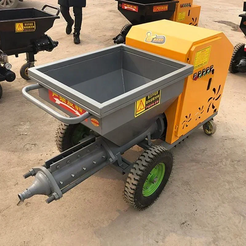 Construction Works Wall Plastering 220380v Diesel Motor Cement Mortar Sprayer Concrete Diesel Spraying Machine Equipment
