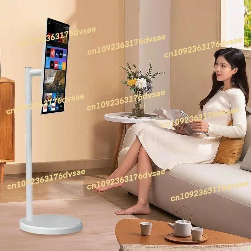 شاشة تلفزيون ذكية مقاس 21.5 بوصة تعمل باللمس، بطارية مدمجة، قابلة للتحريك، جهاز لوحي متحرك، تلفزيون ذكي قابل للدوران #2
