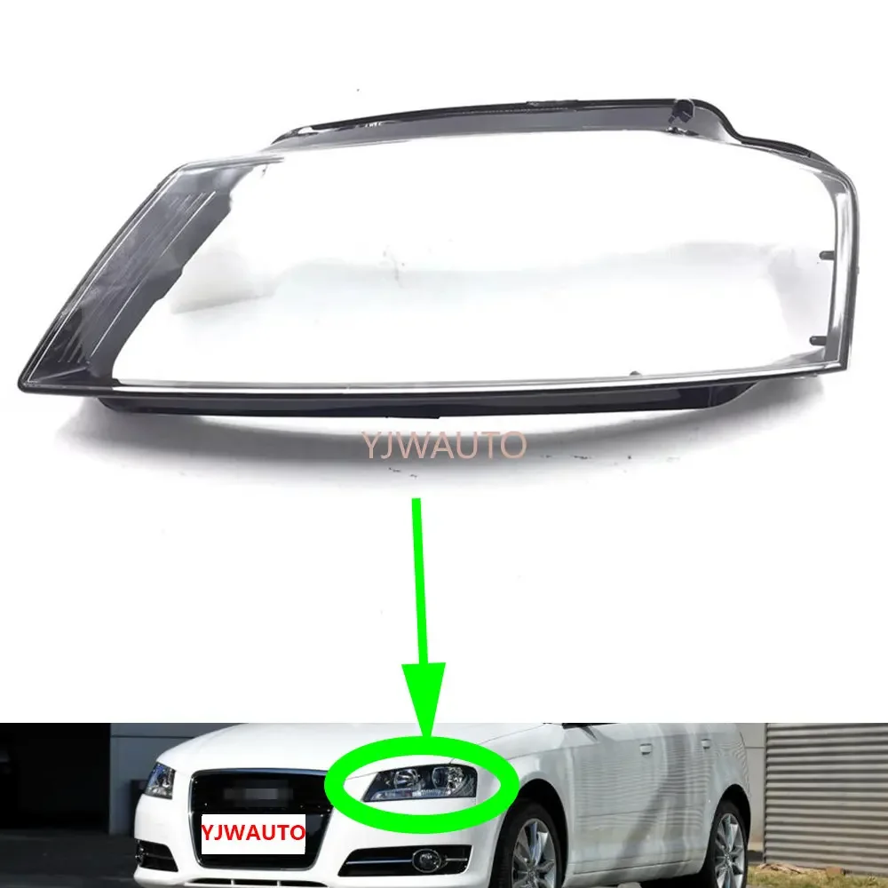 

For Audi A3 2008~2012 Headlight Lens Car Headlamp Cover Glass Replacement Front Auto Shell Projector Lens