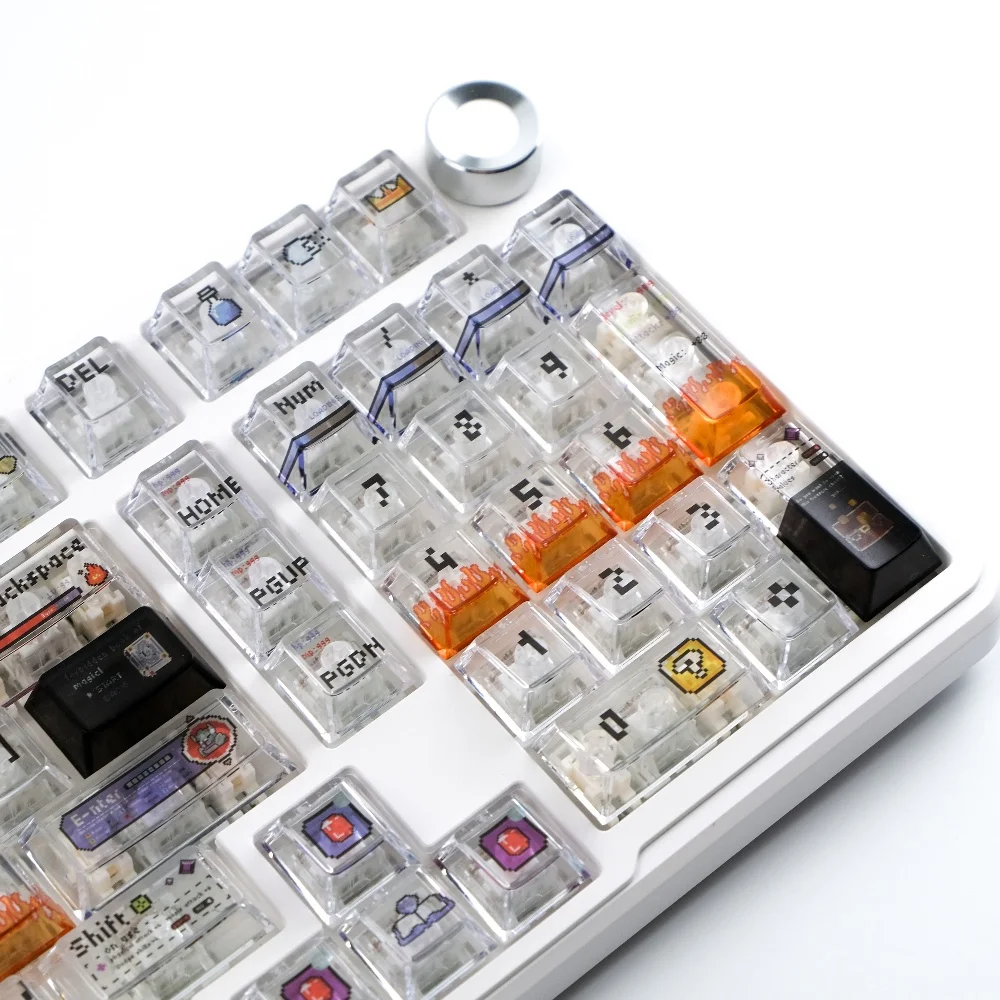 

Pixel Otherworld Theme Keycap Set 134 Keys Custom Keyboard Cap PC Cherry Profile KeyCap Game for Mechanical Keyboard Accessories