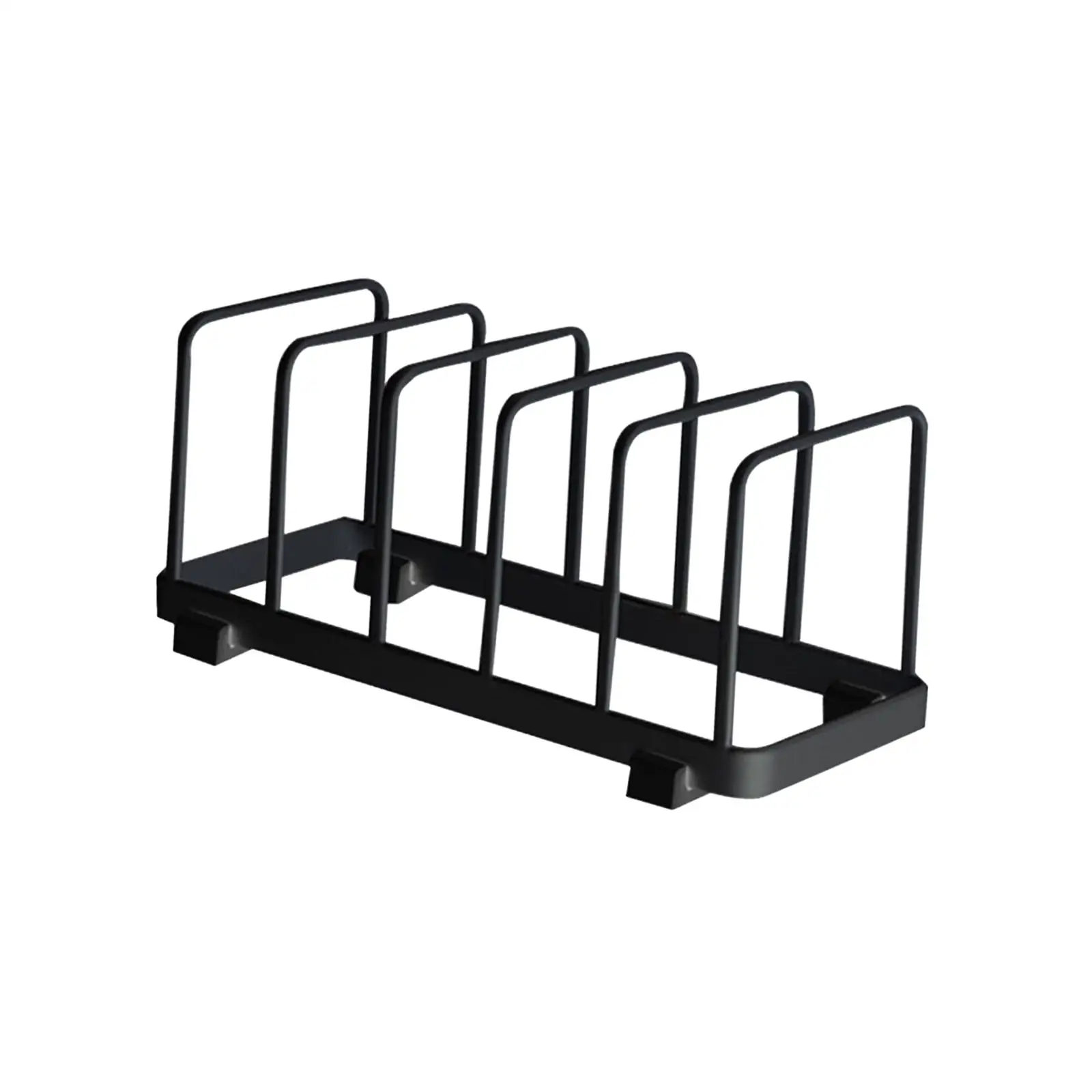 Dish Storage Rack Plate Organizer 5 Grid Sink Dish Drainer Rest Serving Tray Dish Rack Lid Organizer for Pantry Cabinet Cafe