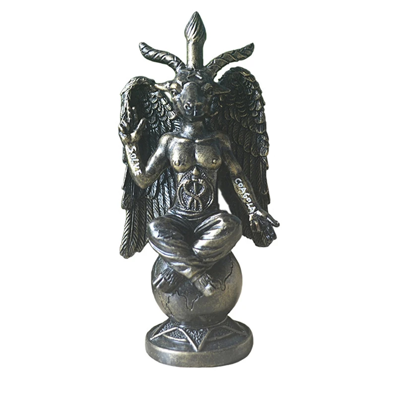 Baphomet Divine Goat Of Mendes Statue Church Of Satan Sabbatic Goat Idol Baphomet Resin Satanic Occultic The Horned God Goat