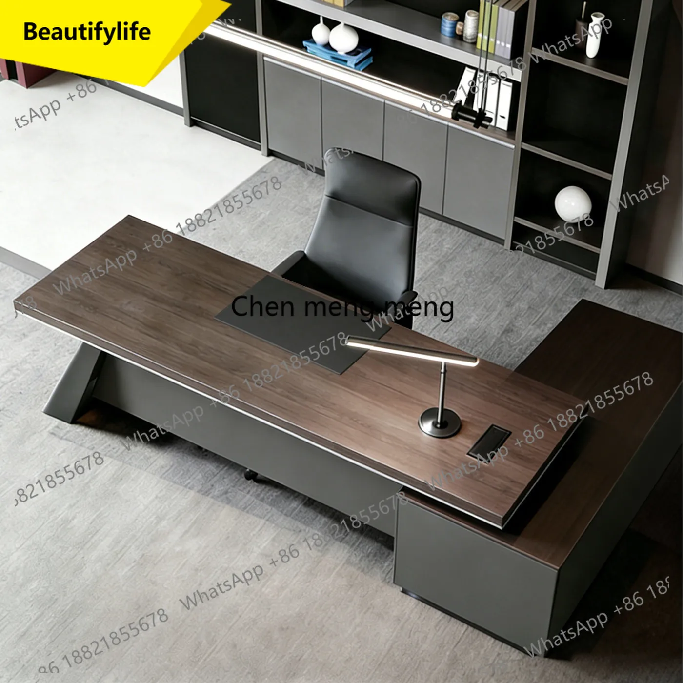 

Стол руководителя A55, президентский стол, простой современный стол председателя, стол начальника отдела, стол менеджера