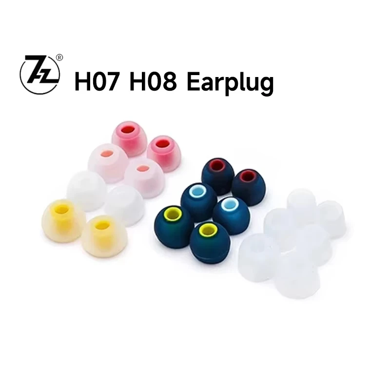 Puntas de Silicona para Auriculares 7HZ H07 H08, 1 Par (2 Piezas) / 6 Pares (12 Piezas), Tamaños L, M, S, para Auriculares Intrauditivos 7HZ Timeless Eternal
