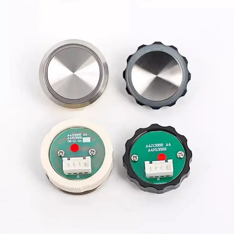 

10PCS Elevator Push Button A4J13868 Round Push Button A4N13869 Flat Concave Type DC24V Opening Size 27MM