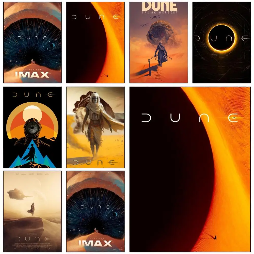 الكثبان الرملية الجزء الثاني 2024 ملصق الفيلم الذاتي لاصق الفن مقاوم للماء ورقة ملصق مقهى جدار ديكور #1