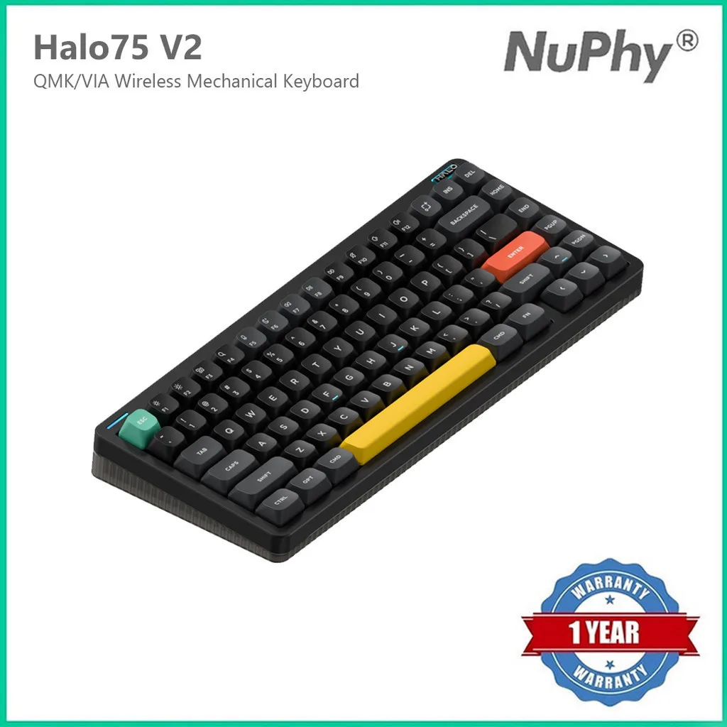 NuPhy Halo75 V2 QMK/VIA Wireless Mechanical Keyboard