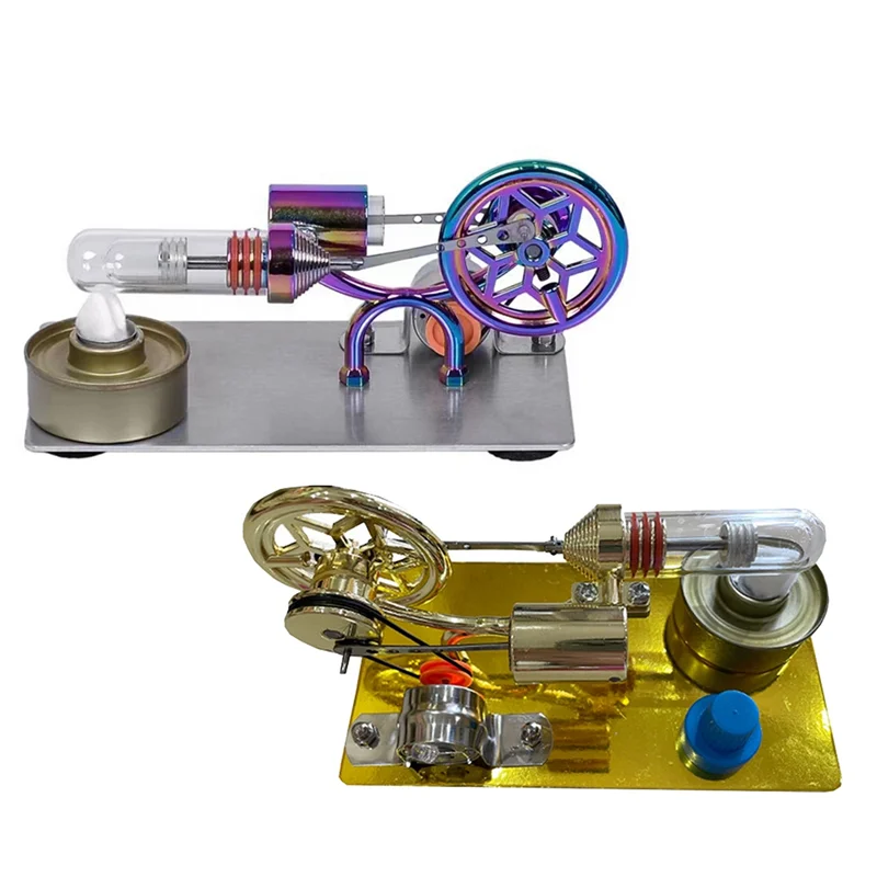 Hot Air Stirling Engine Model Generator Engine Physics Experiment Science Toy Educational Science Toy