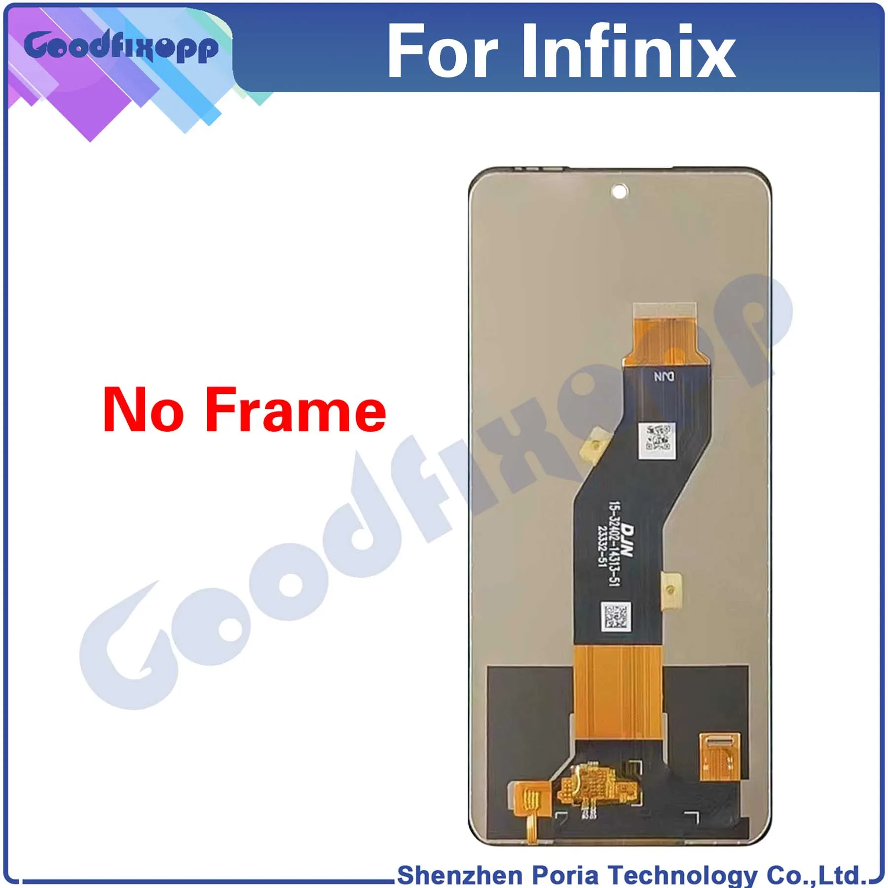 For Infinix Hot 40i X6528 X6528B LCD Display Touch Screen Digitizer Assembly For Hot40i Repair Parts Replacement