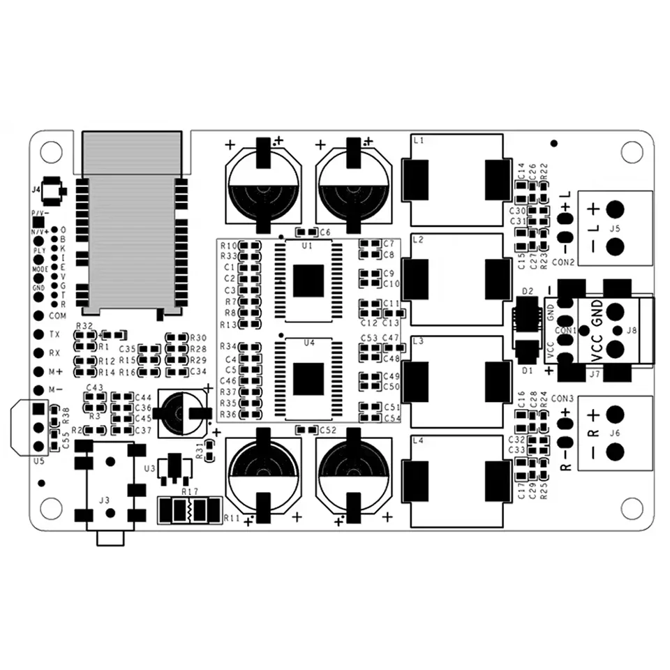 TAP3116-オーディオアンプ,Bluetooth, BK3266レシーバー,tws,100w x 2,音楽と家庭用のフェイクアンプスピーカー