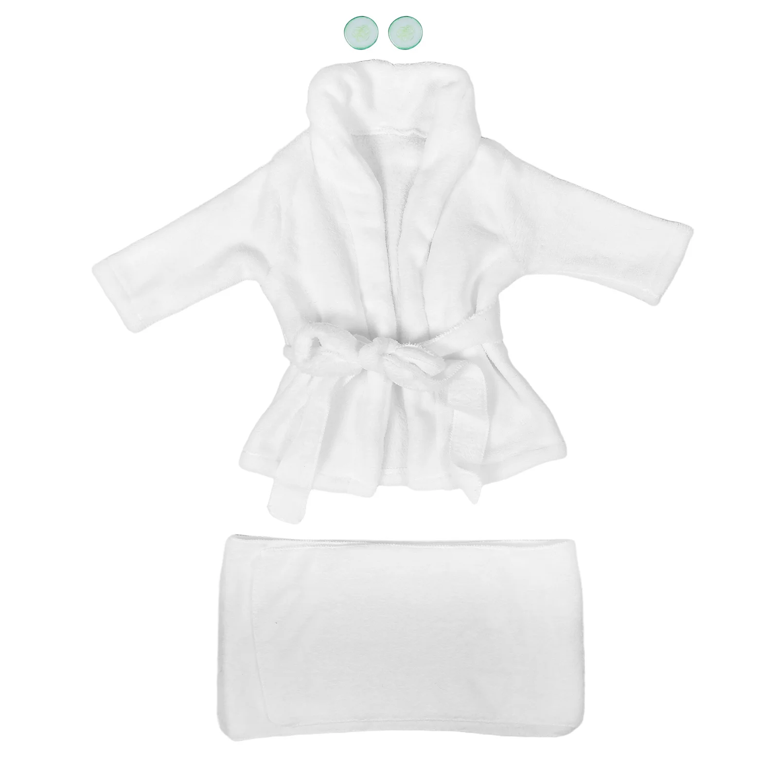 

1Set Newborn Bathrobe Thickened Warm Baby Bath Robe Comfortable Wear for Sensitive for Newborn Photography Outfits